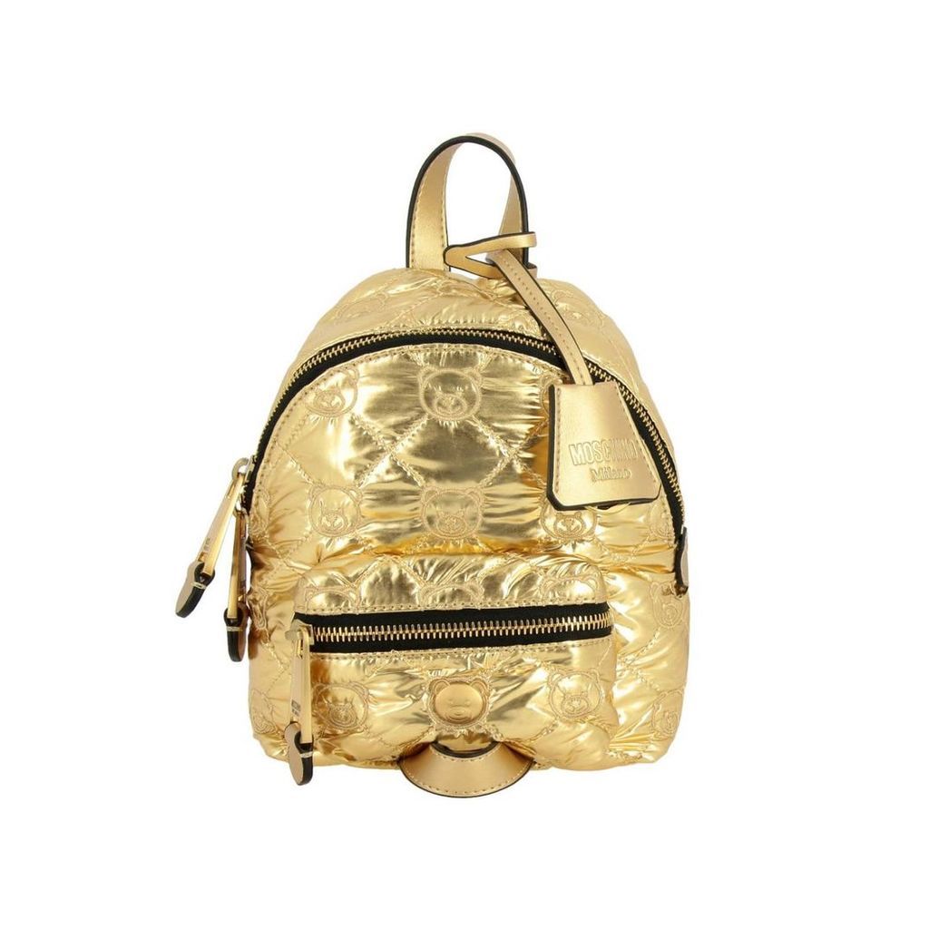 Couture Backpack Moschino Couture Backpack In Laminated And Padded Nylon With All Over Teddy
