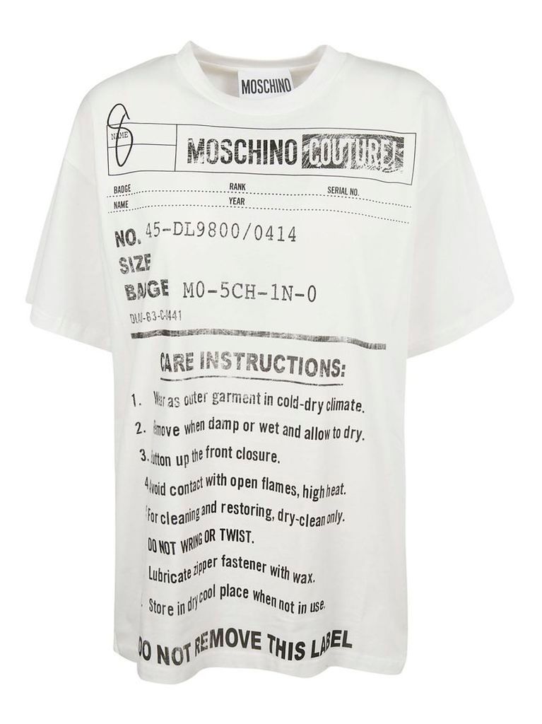 Moschino Instruction Print T-shirt