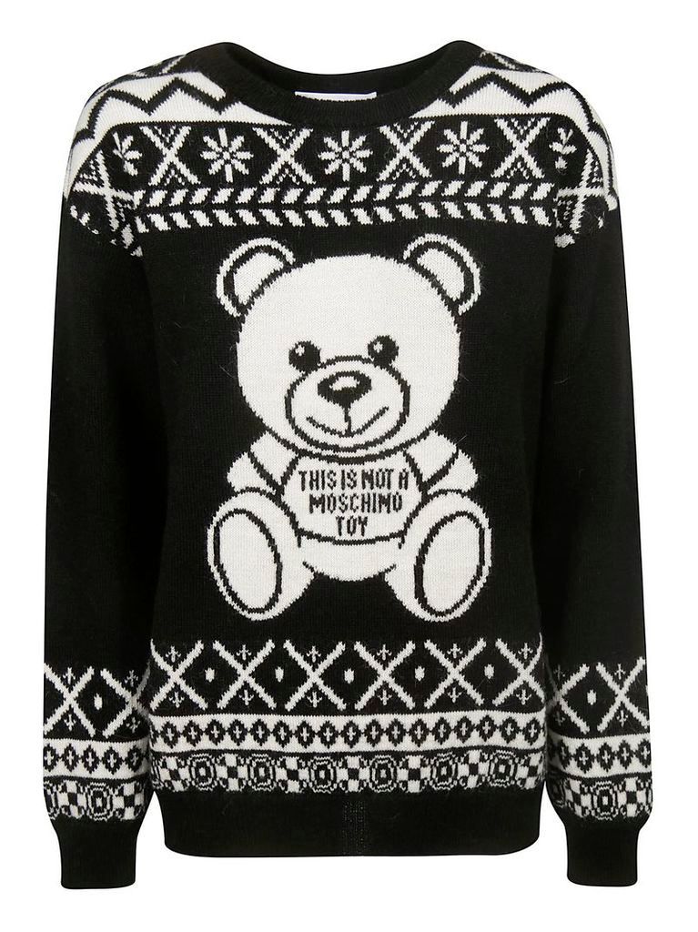 Moschino Toy Bear Intarsia Sweater