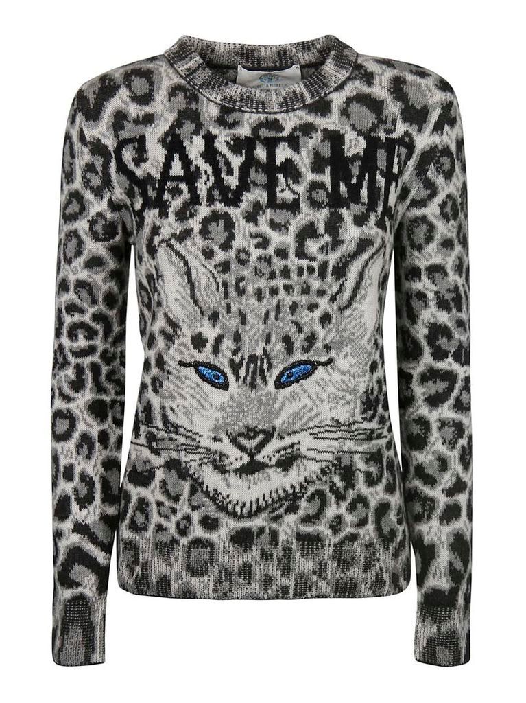 Alberta Ferretti Animal Print Sweater