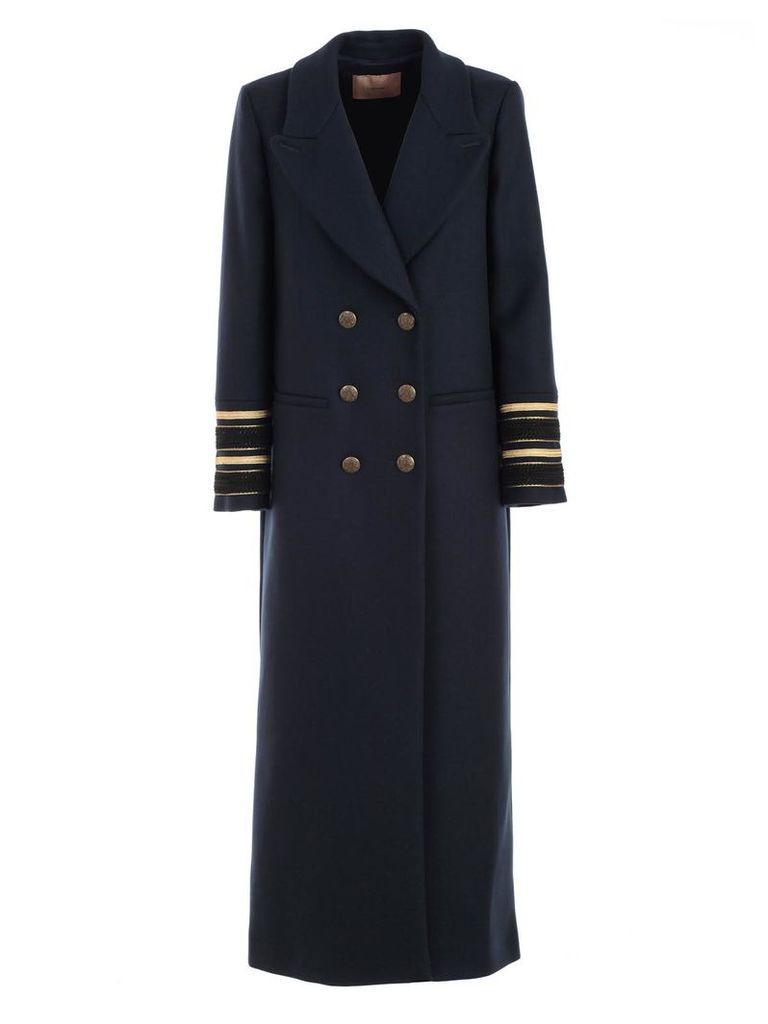 TwinSet Coat Double Breasted Long