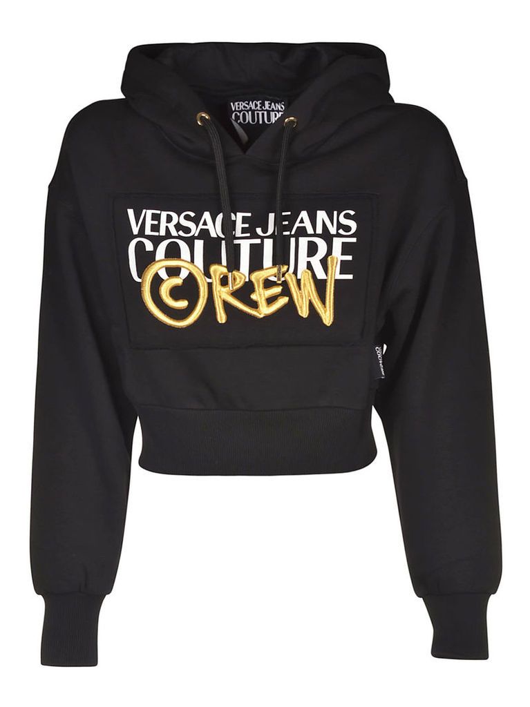 Versace Jeans Couture Printed Cropped Hoodie