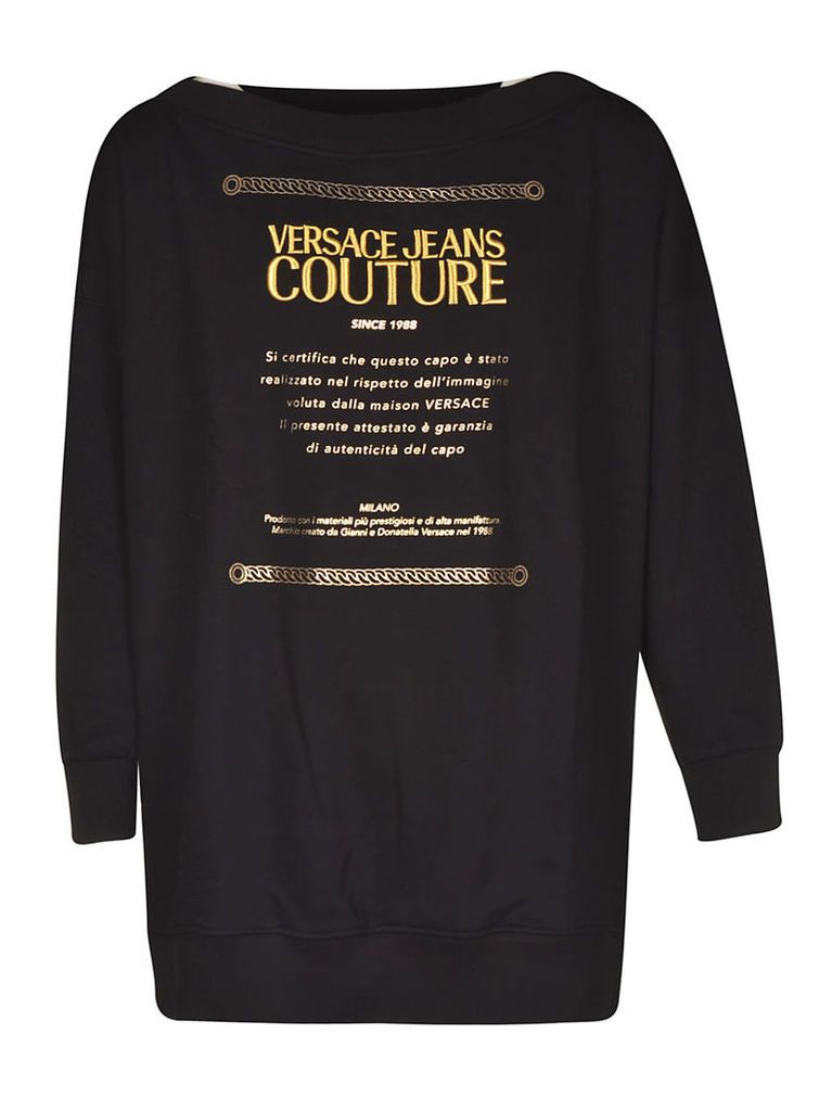Versace Jeans Couture Logo Sweatshirt Dress