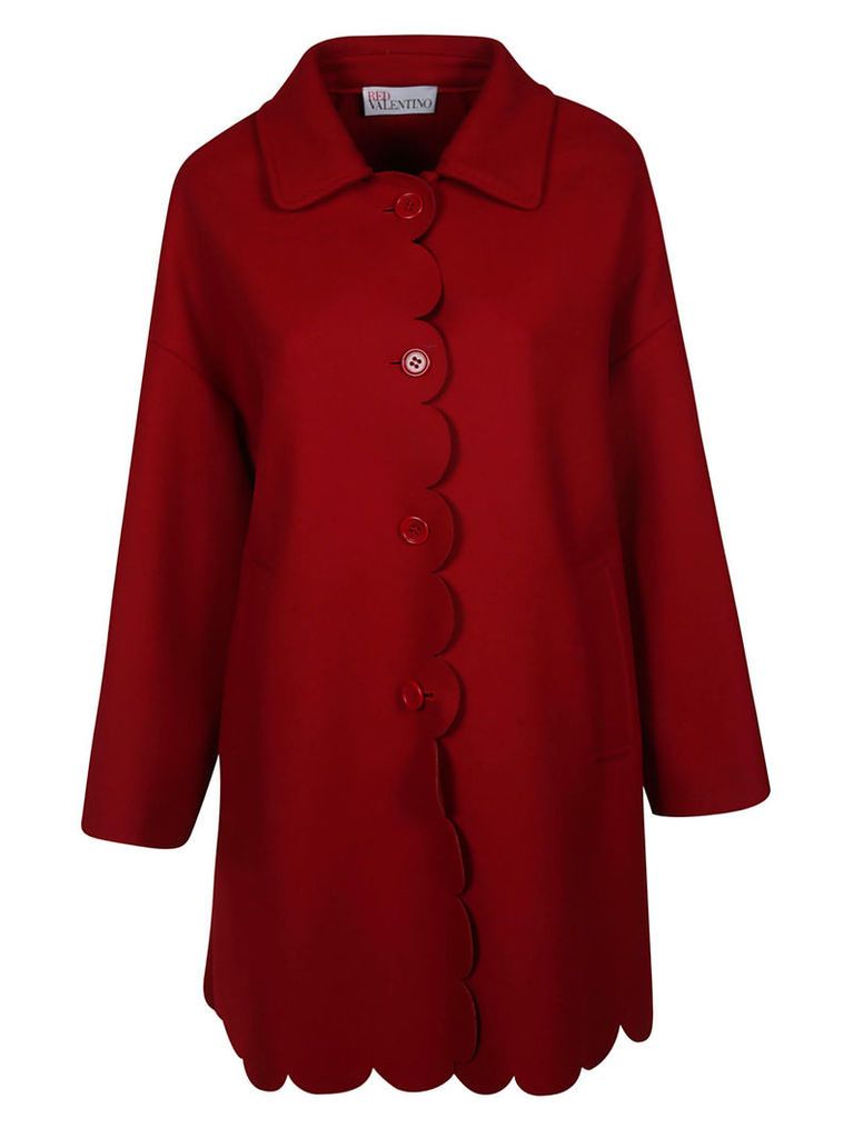 RED Valentino Scalloped Coat