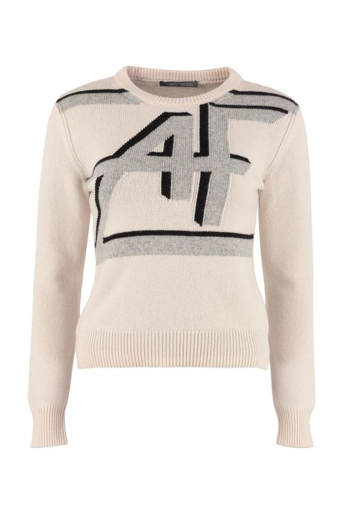 Intarsia Wool And Cashmere Sweater