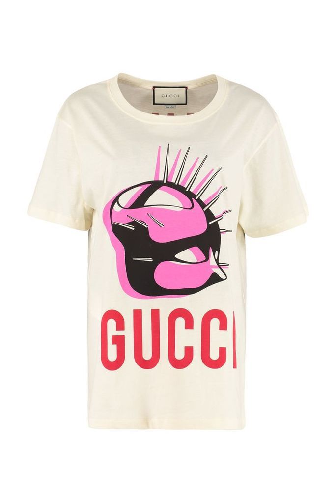 Gucci Manifesto Crew-neck Cotton T-shirt