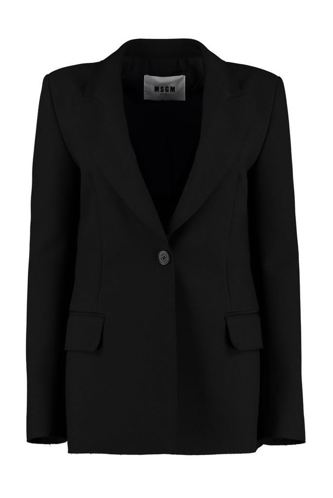 MSGM Single-breasted Jacket With One Button