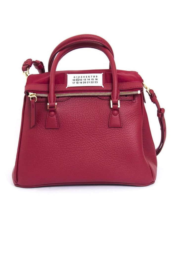 Red Calf Leather Medium 5ac Tote Bag