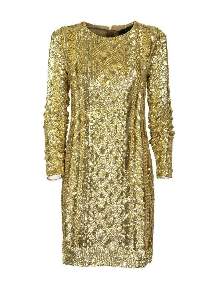 Nicia Gold Dress