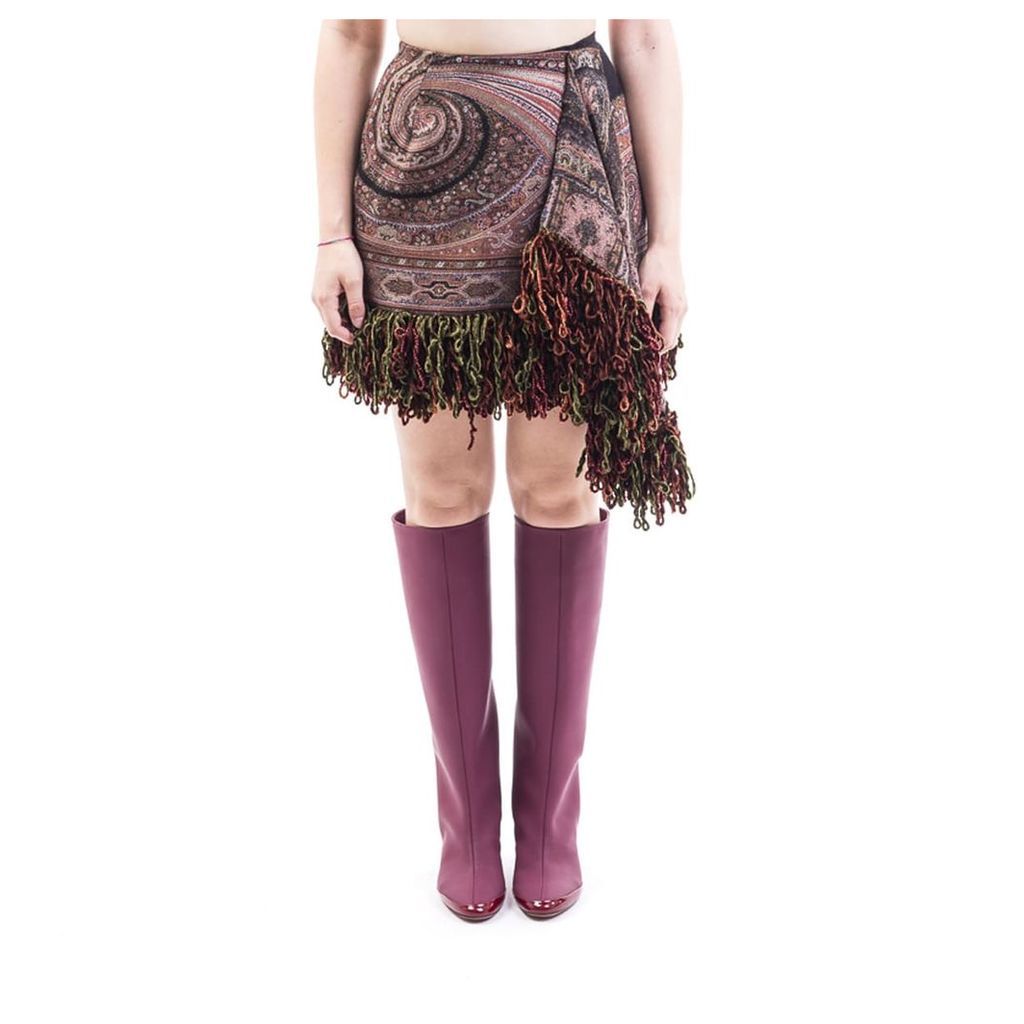 Etro Blend Wool Midi Skirt