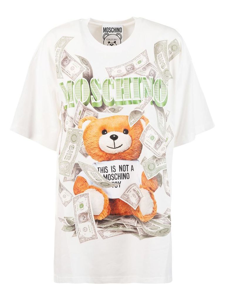 Moschino Cash This Is Not A Toy Bear Print Oversized T-shirt