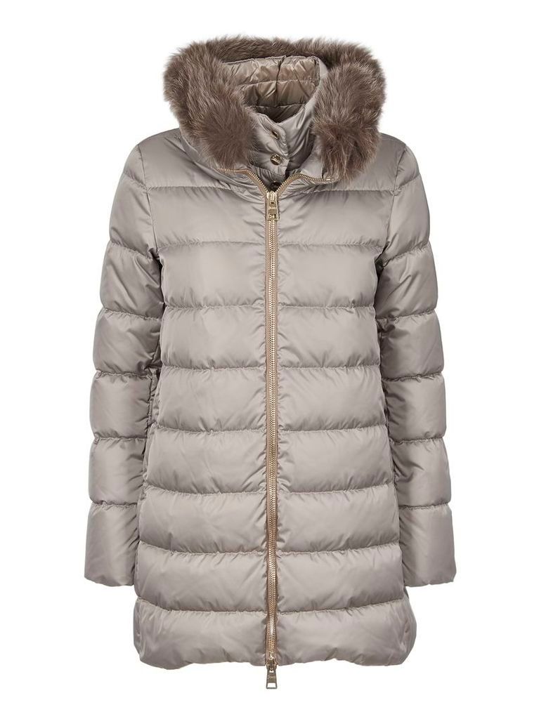 Herno Down Jacket With Fur
