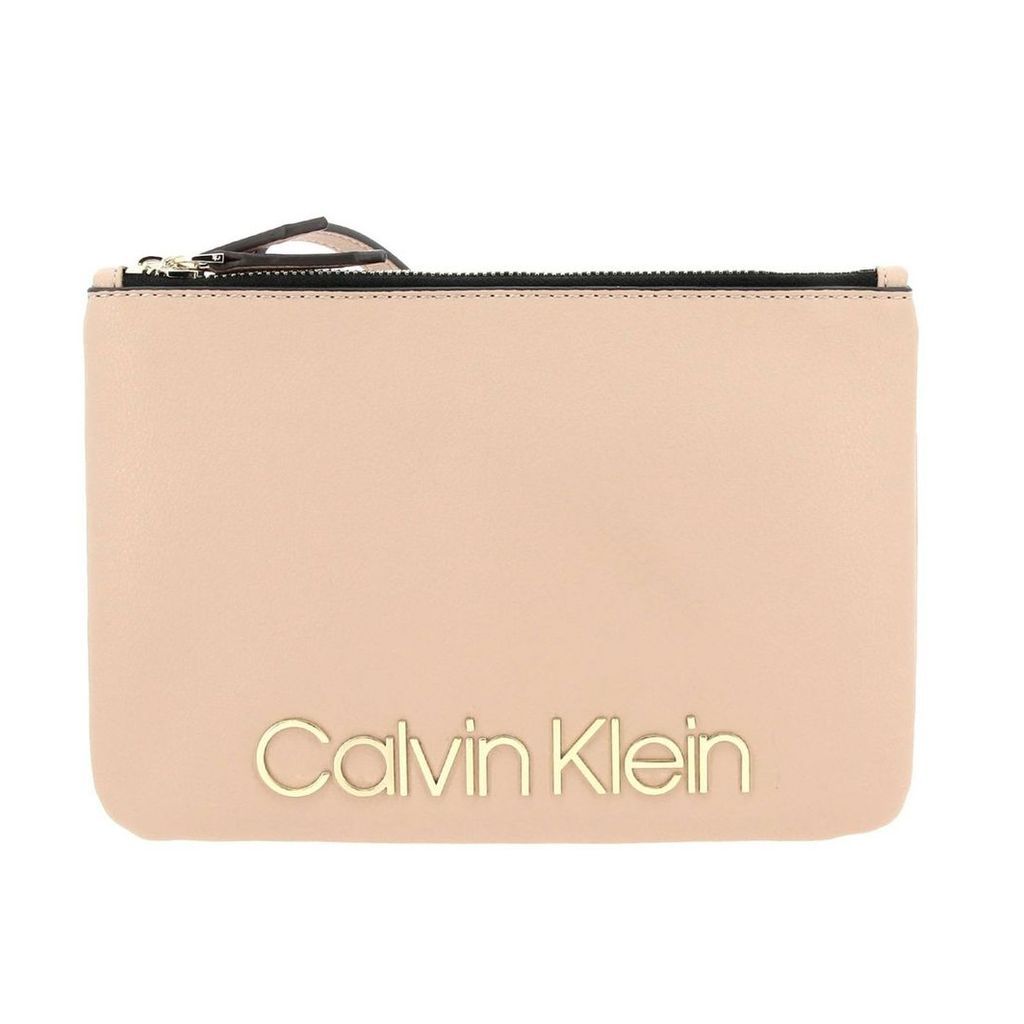 Calvin Klein Clutch Ck Bag Must Calvin Klein Mini Shoulder Bag In Ecological Leather With Maxi Logo