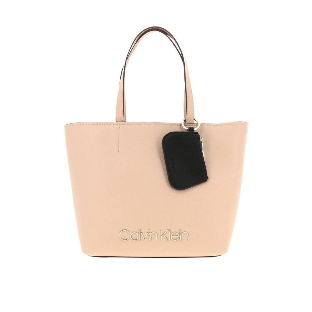 Calvin Klein Shoulder Bag Calvin Klein Ck Bag In Eco-leather With Metal Logo