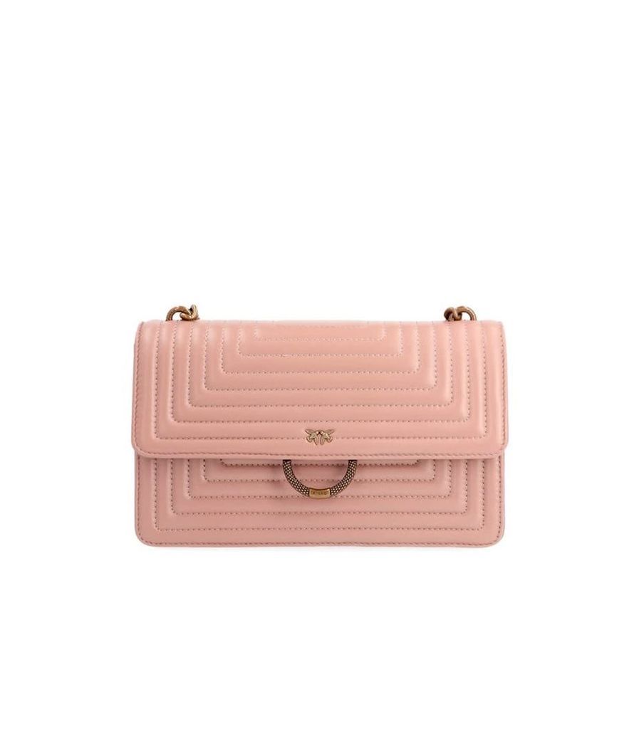 Pinko Nude Pink New Quilting Love Bag