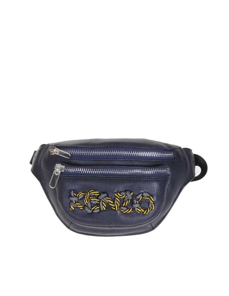Kenzo Leather Marsup With Embroidered Logo