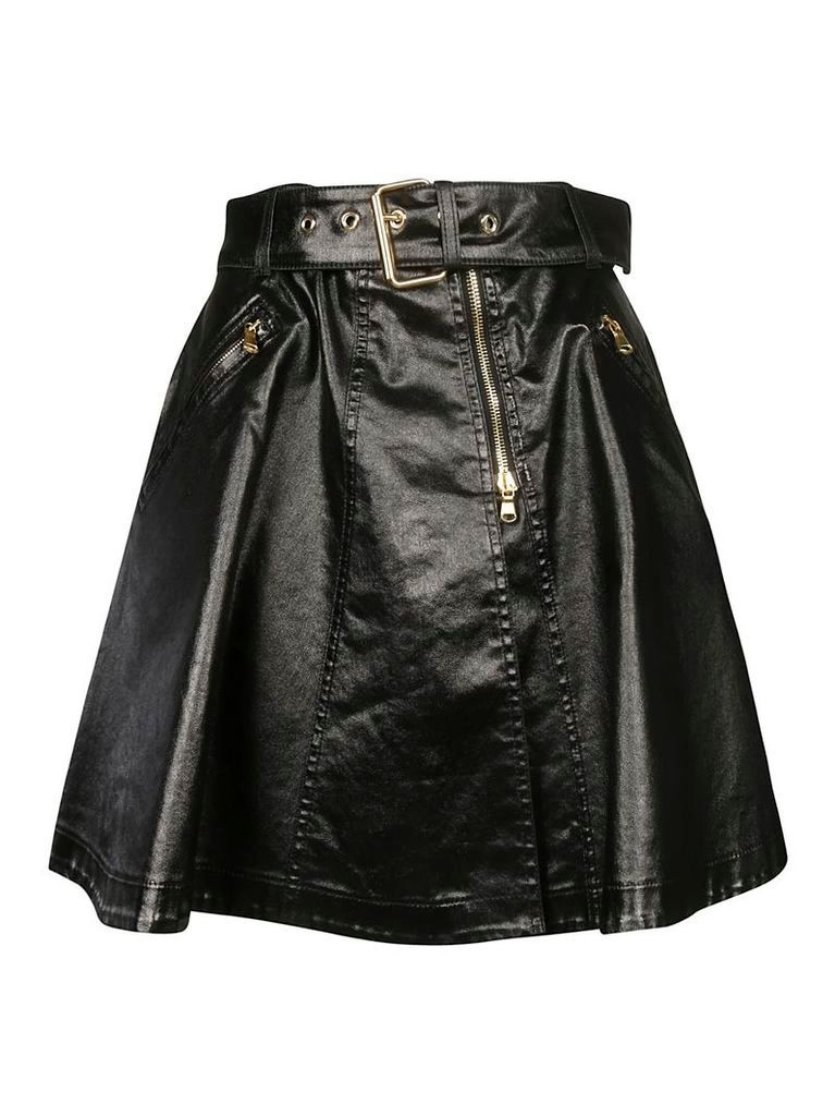 Moschino Belted Flared Skirt
