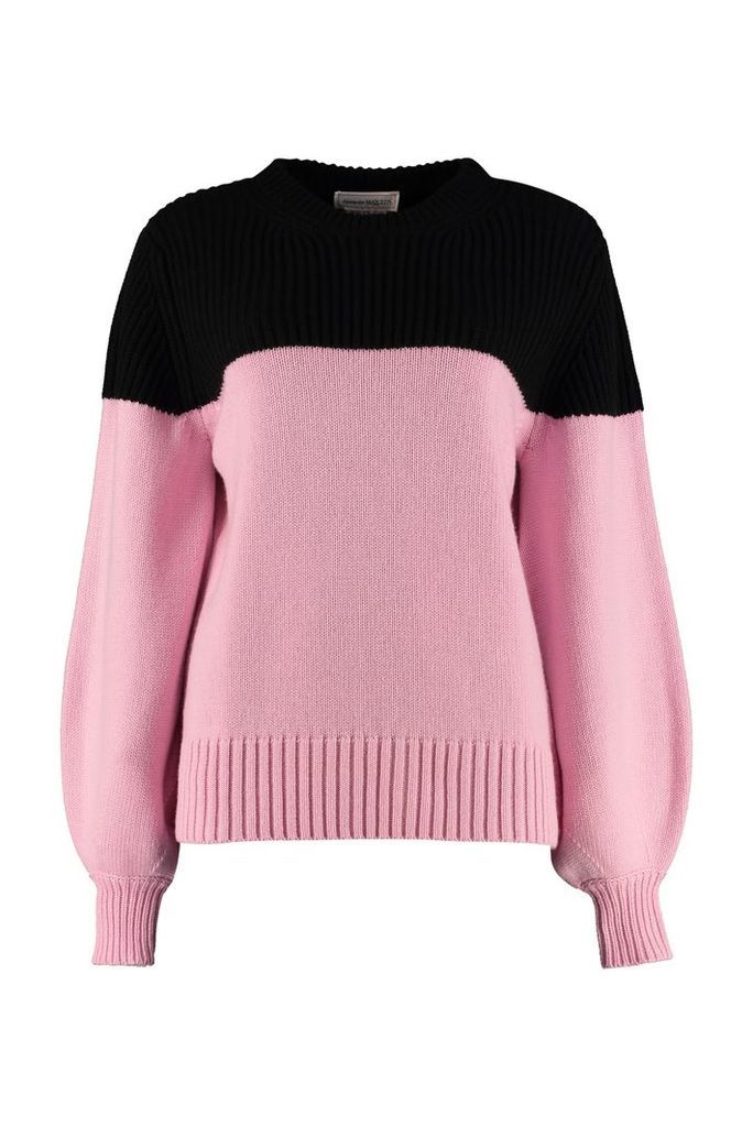 Alexander McQueen Color-block Cashmere Sweater