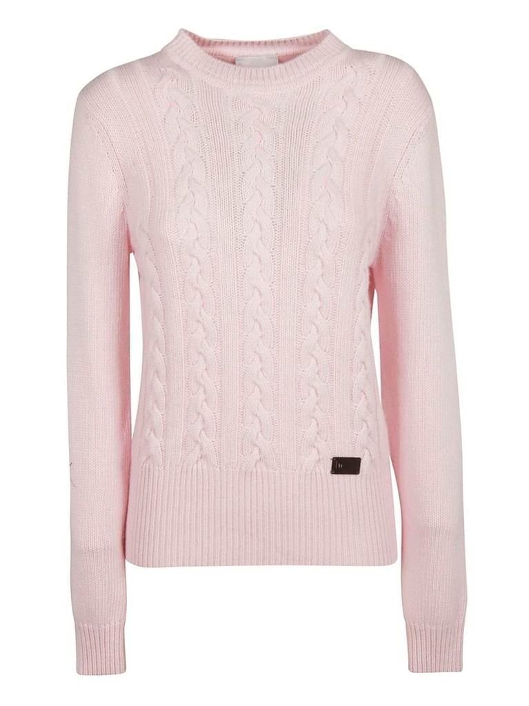 Be Blumarine Braid Knit Pattern Sweater