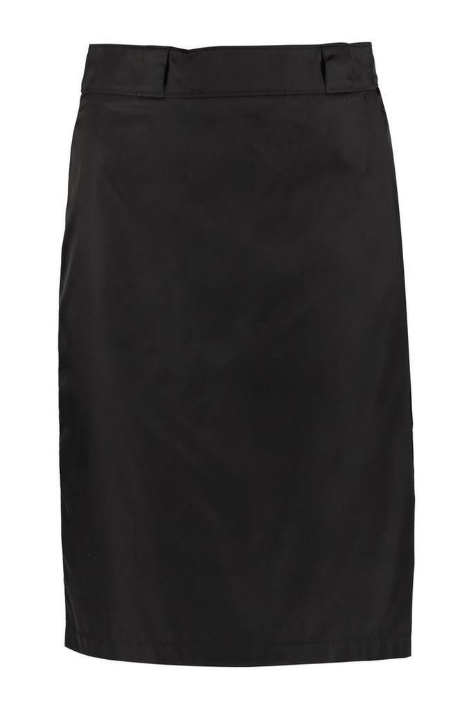 Prada Nylon Gabardine Wrap Skirt