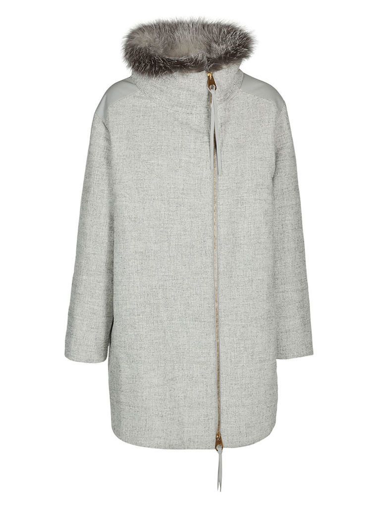 Agnona Zipped Mid-lenght Coat