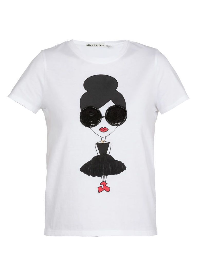 Alice + Olivia Cotton T-shirt