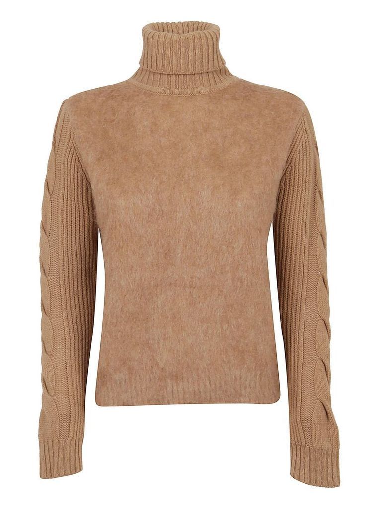 Beige Wool And Mohair Sweater