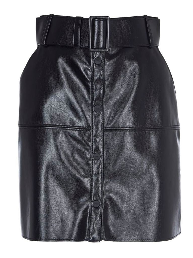 MSGM Black Short Skirt