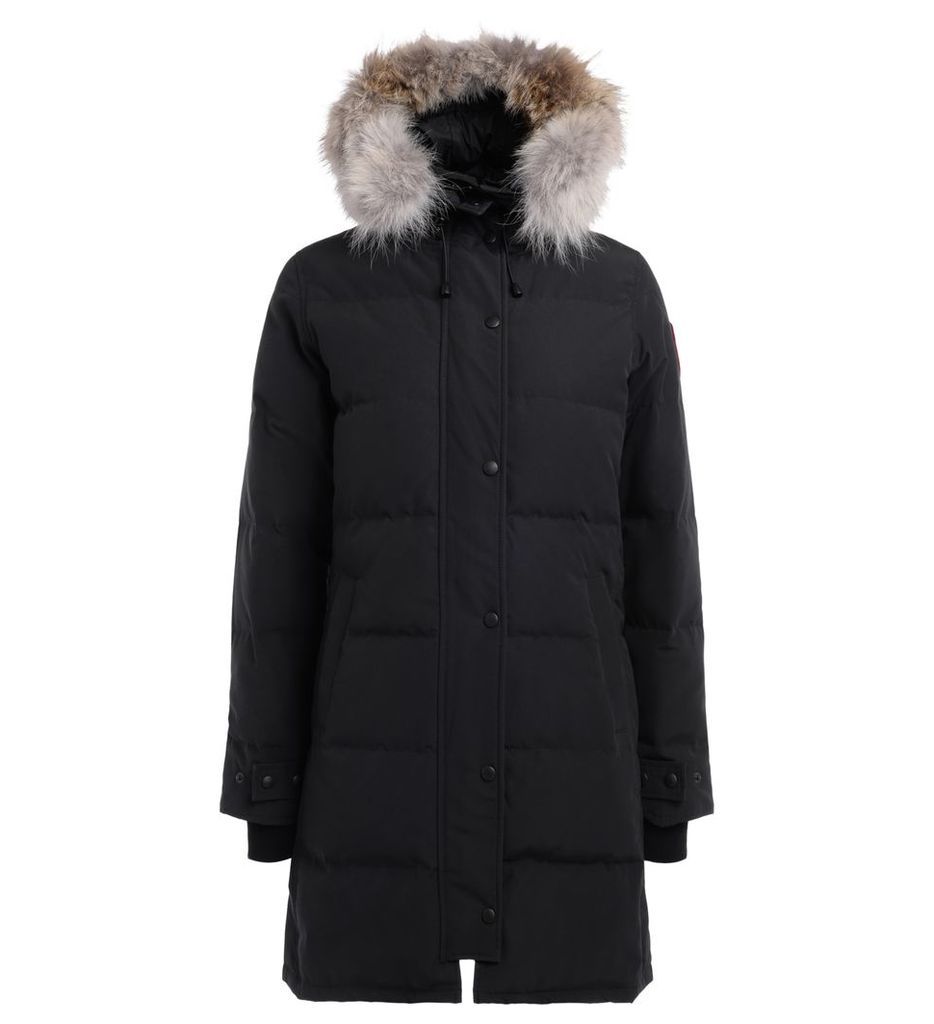 Parka Canada Goose Blue Shelburne With Adjustable And Removable Hood