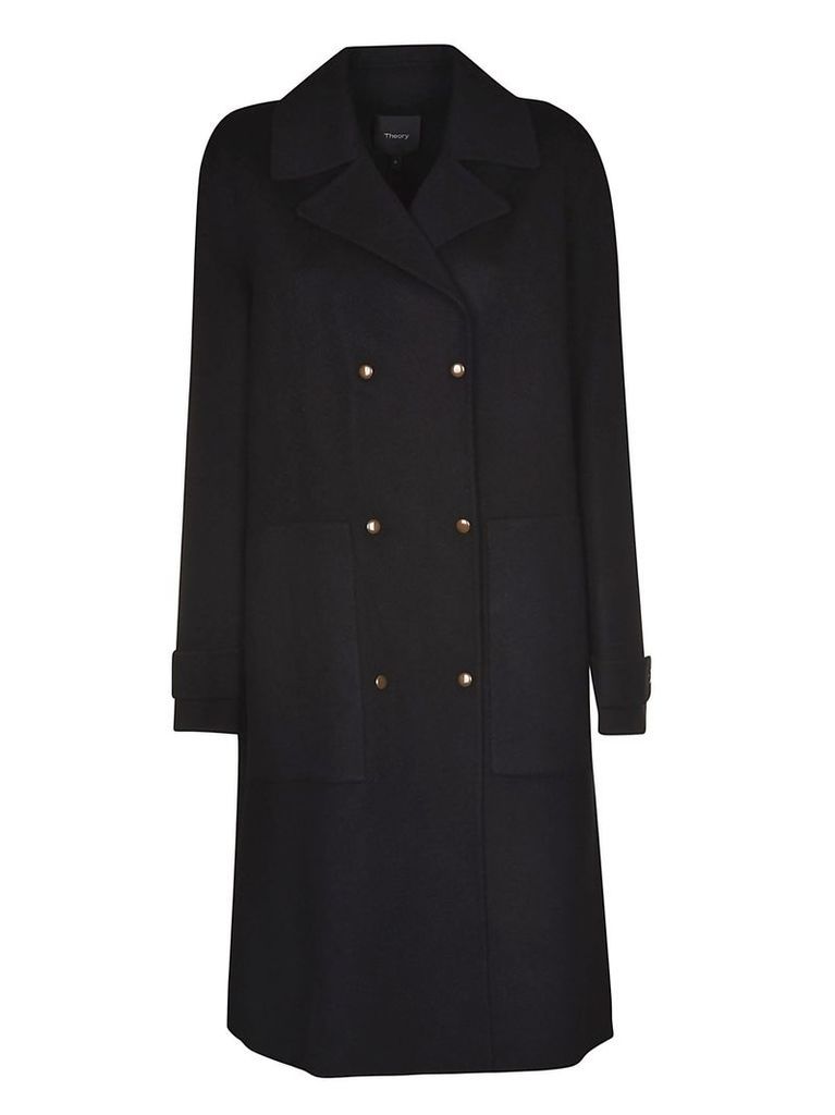 Theory New Divide Luxe Double Breasted Coat