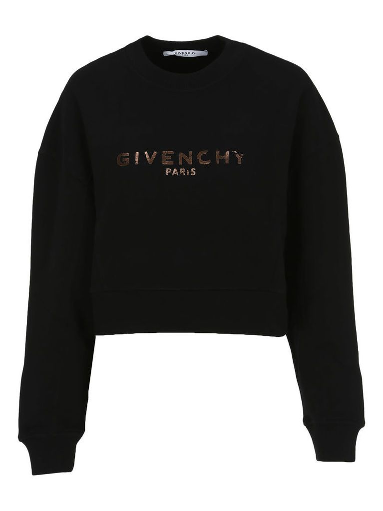 Givenchy Logo Print Cropped Sweatshirt