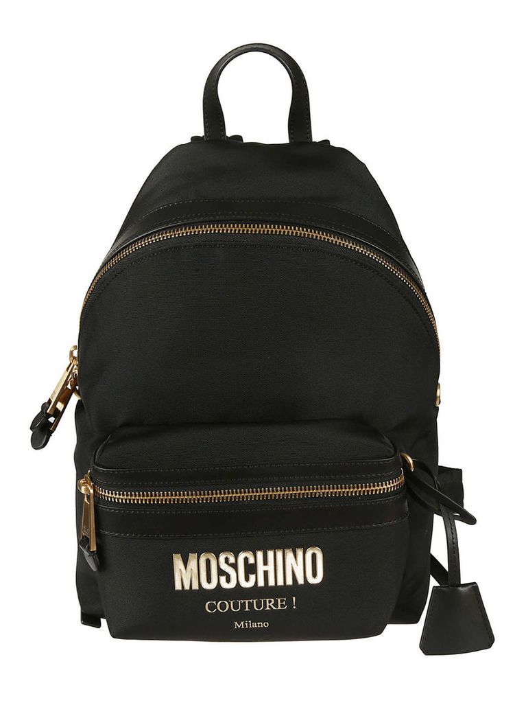 Moschino Logo Plaque Backpack