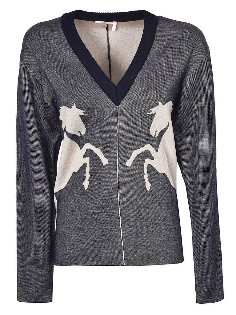 Chlo © Horse Embroidered Sweater
