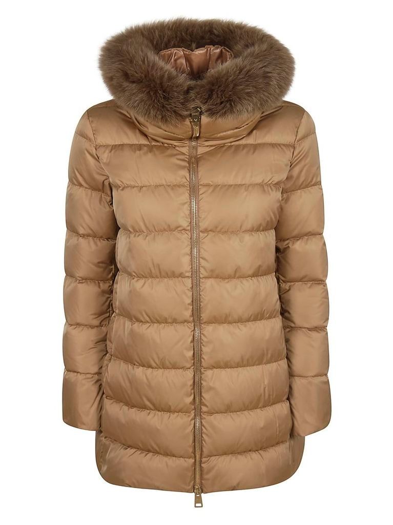Herno High Heck Feather Hood Padded Jacket