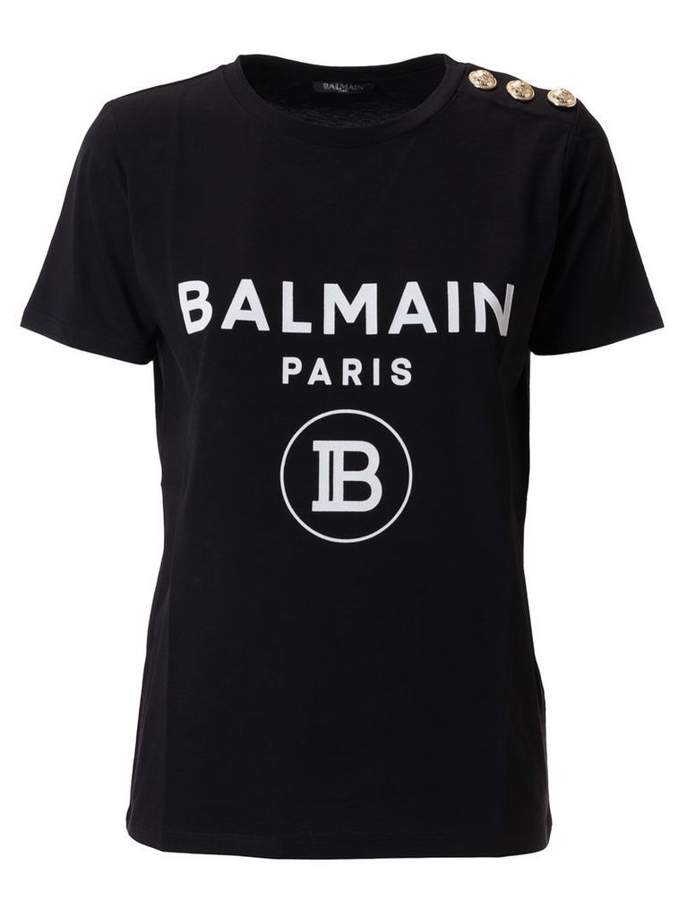 Balmain Buttoned Detail T-shirt