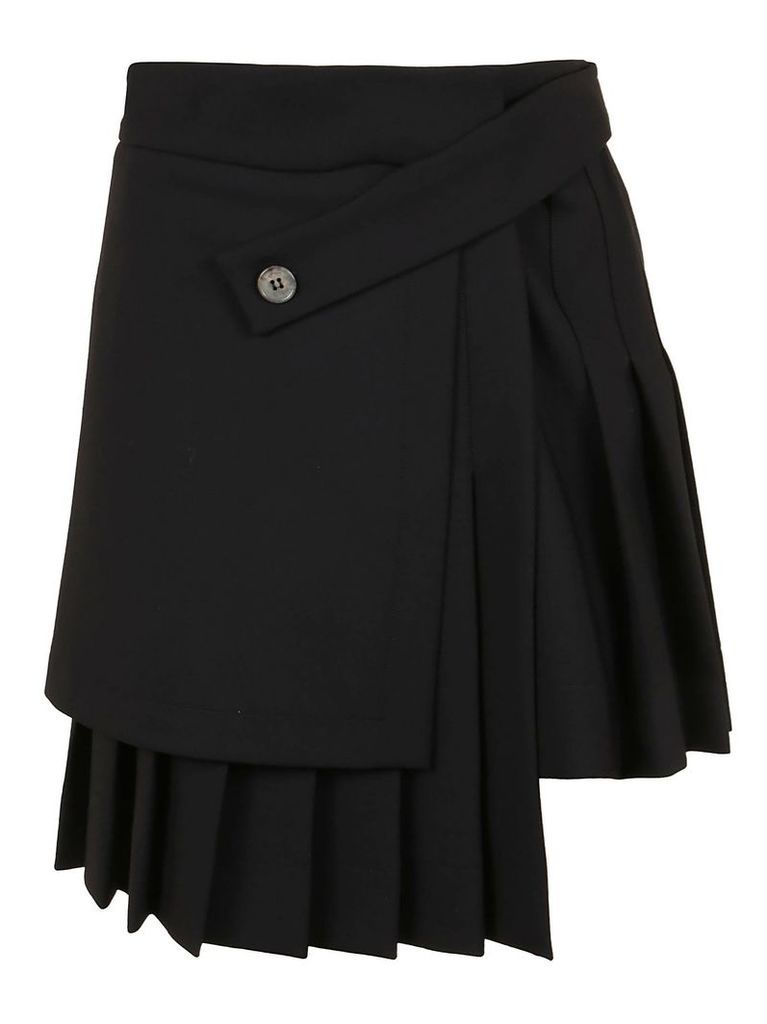 Off-White Formal Multipanel Mini Skirt Black No Co
