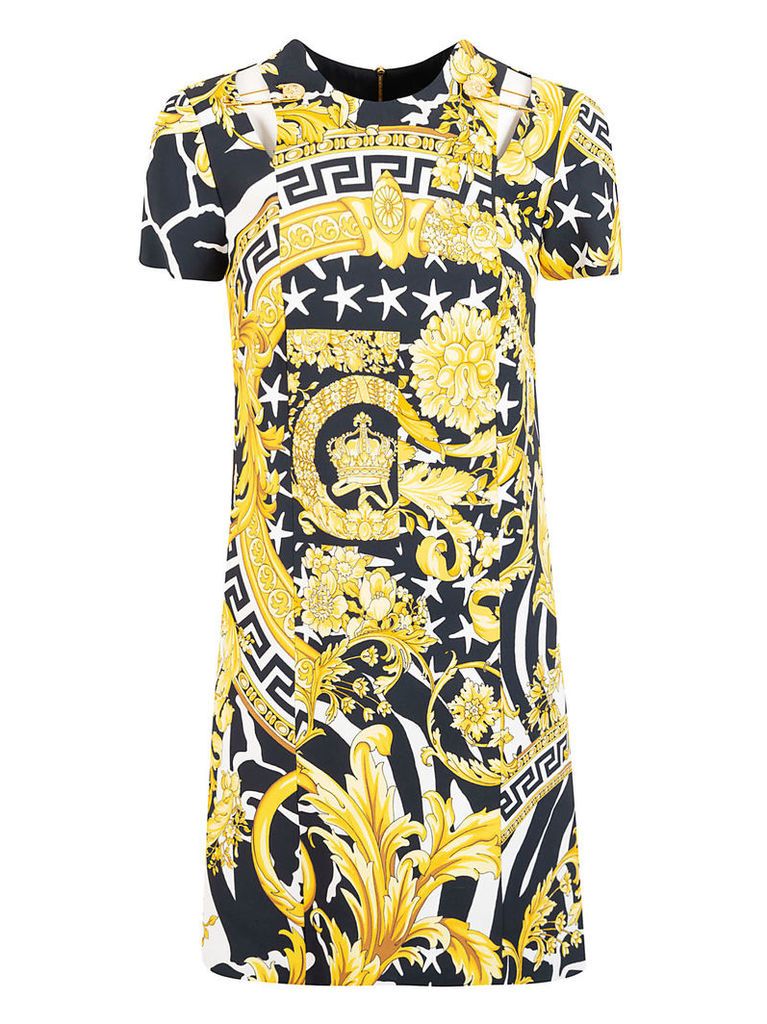 Versace Allover Print Dress