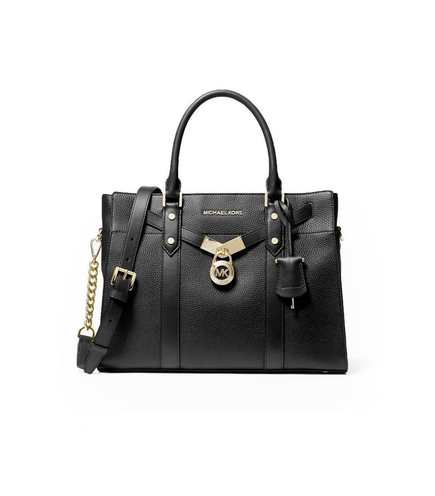 Michael Kors Nouveau Hamilton Black Large Handbag