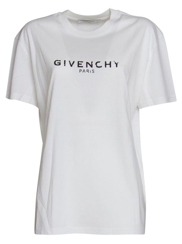 Givenchy Logo Tshirt In White