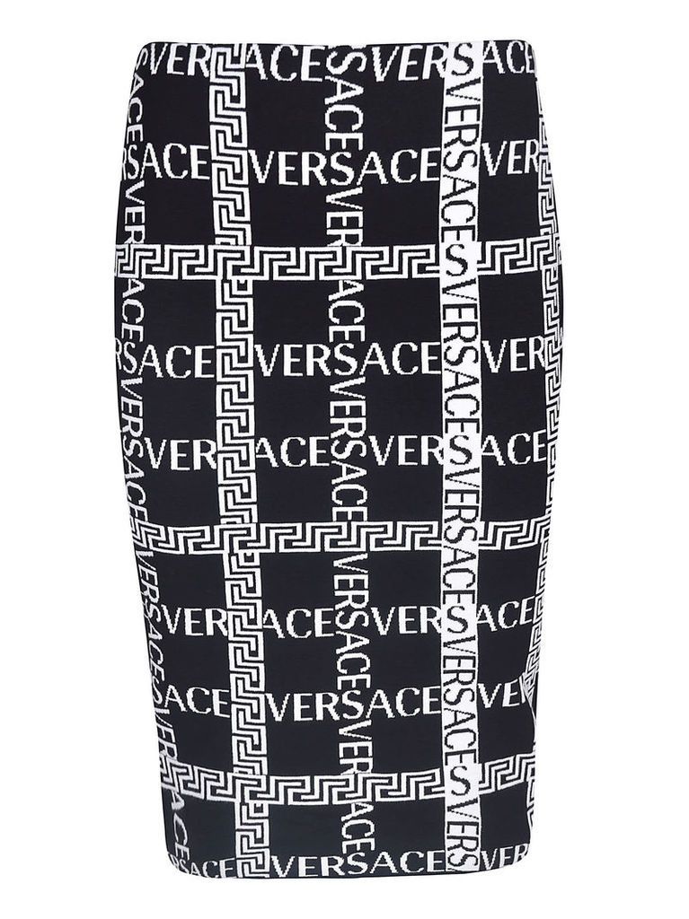 Versace Logo Printed Skirt