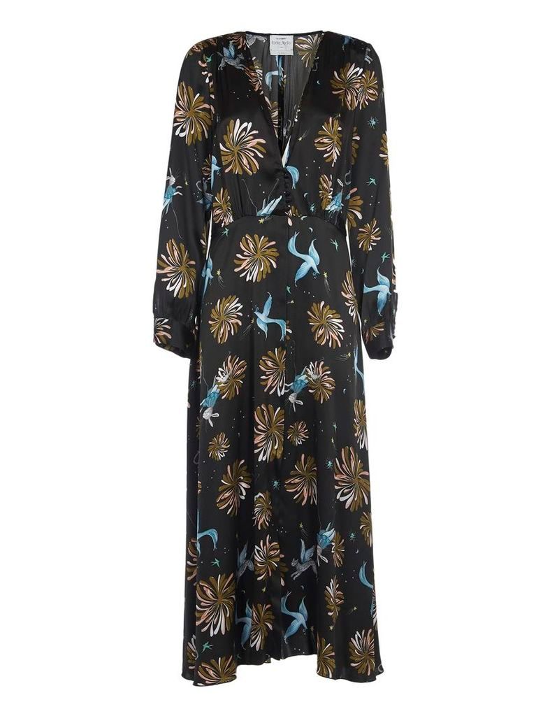 Forte Forte Long Dress With Floral Print