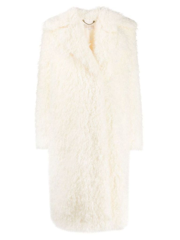 Michael Kors Long Faux Fur Coat