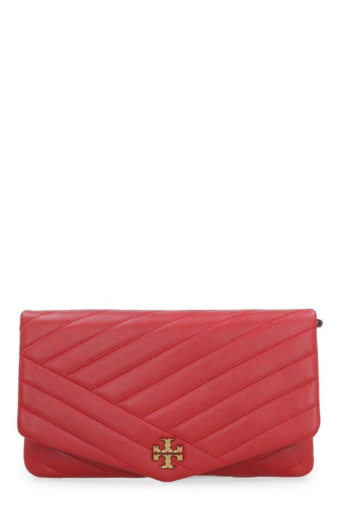 Kira Quilted Leather Clutch