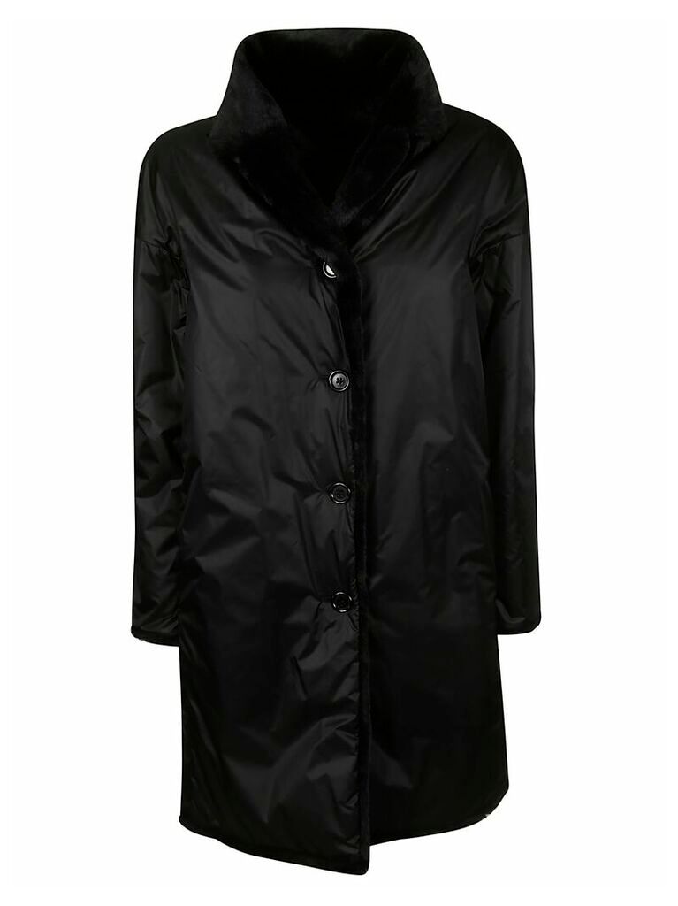 Aspesi Single Breasted Buttoned Reversible Parka