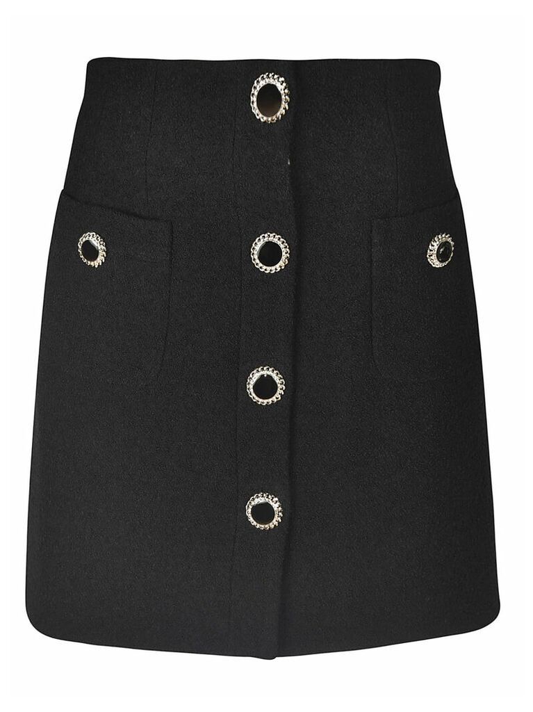 Alessandra Rich Button-embellished Detail Skirt