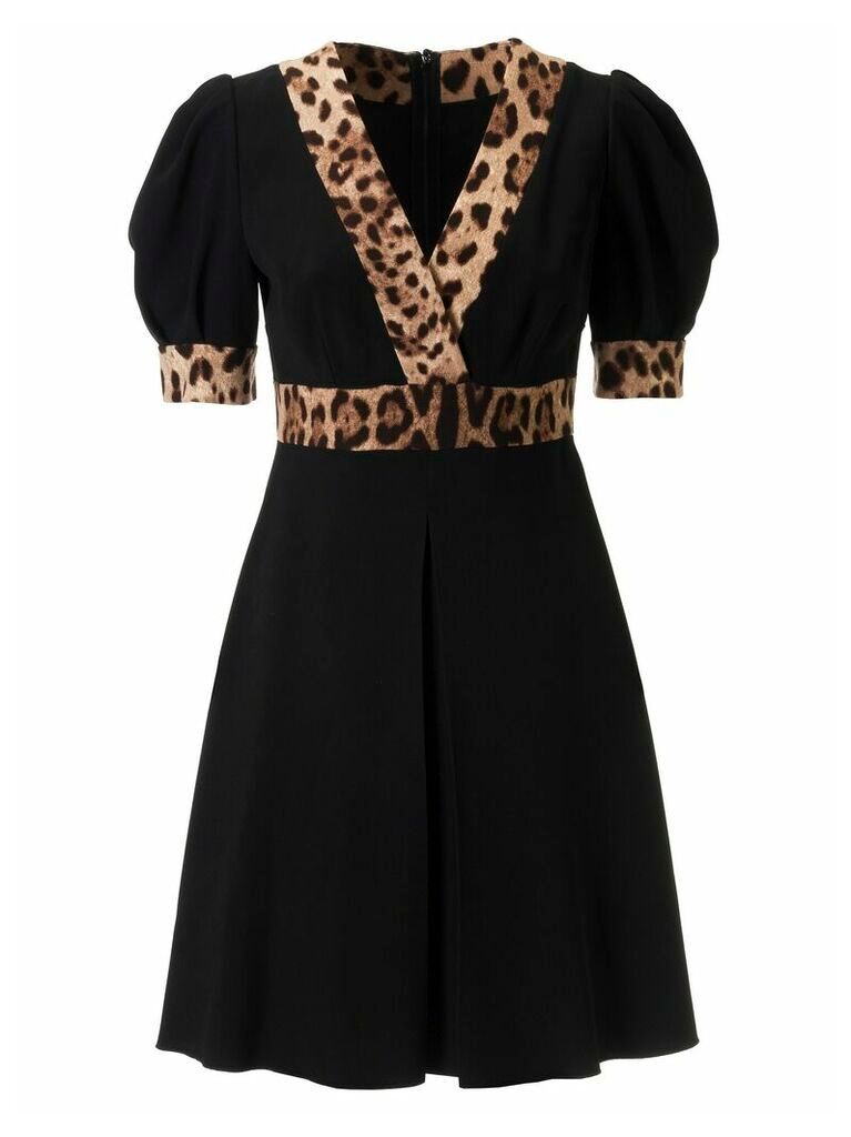 Dolce & Gabbana Leopard Detail Dress