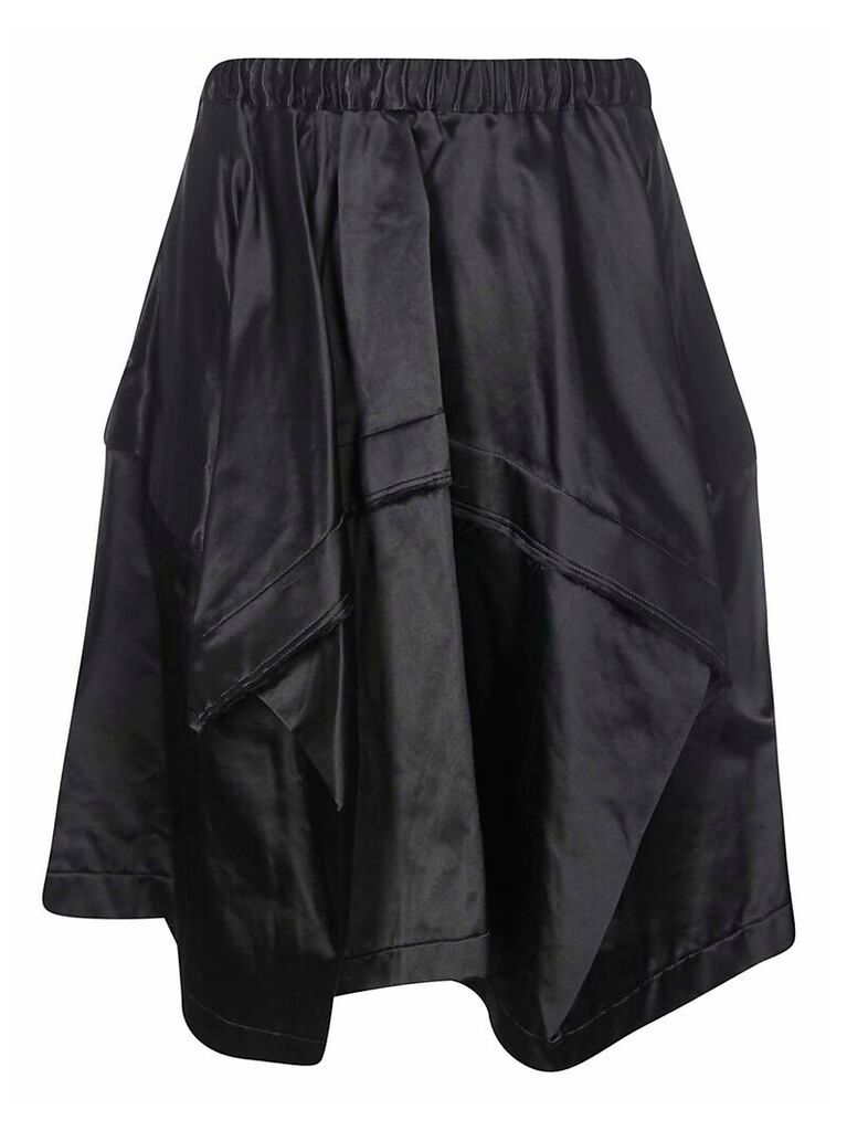 Ribbed Waist Elastic Skirt