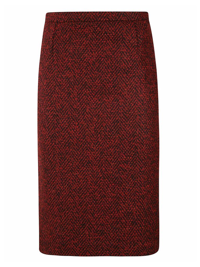 RED Valentino Rear Zipped Skirt