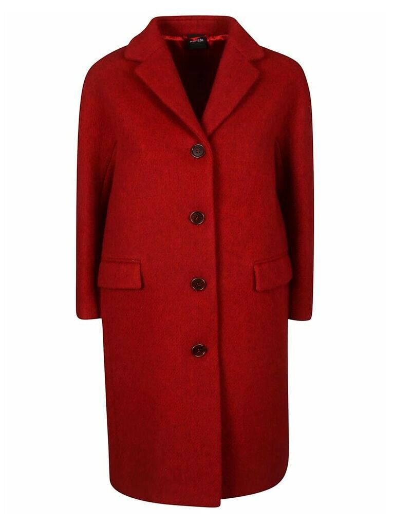 Aspesi Notched Collar Buttoned Coat