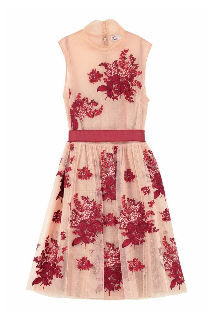 RED Valentino Embroidered Tulle Dress